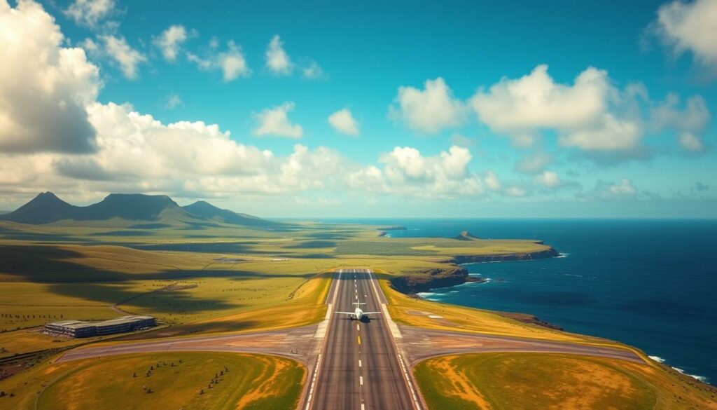 Mataveri International Airport on Easter Island