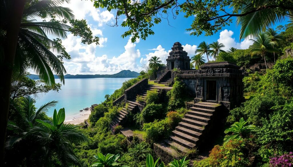 Nan Madol ancient ruins in Pohnpei